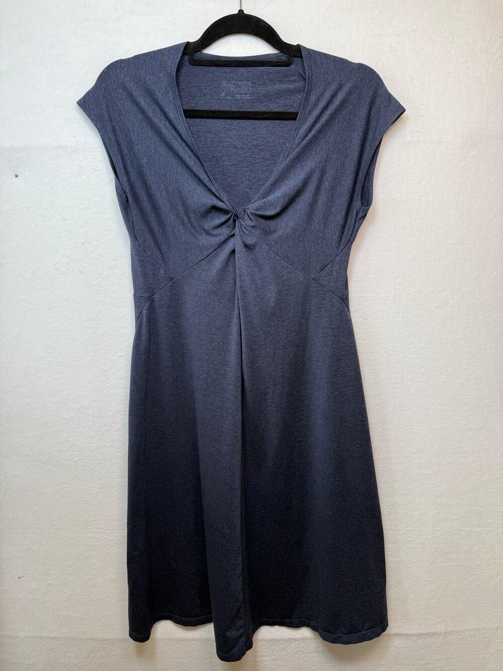 Patagonia Bandha Fit & Flare Dress, Navy Blue, Size Medium